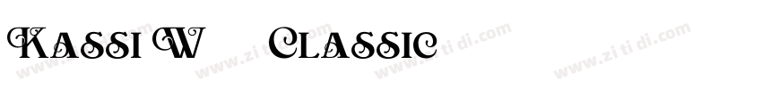 Kassi W05 Classic字体转换